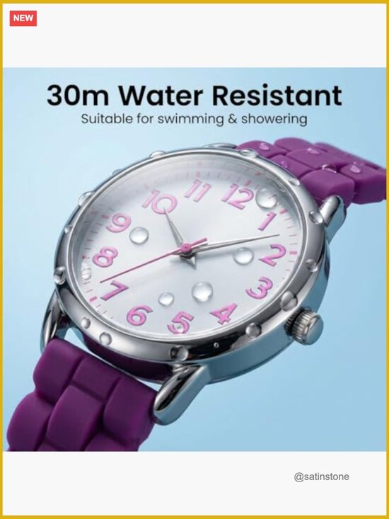 Big Face Easy Reader Silicone Strap Watch Water Proof main image 4